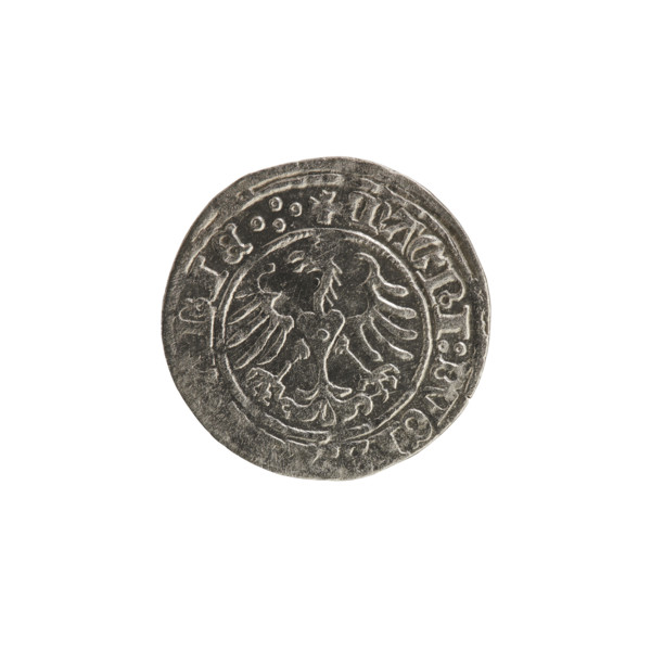 Lithuanian half-grosz, Sigismund I the Old (King of Poland; reign 1506–1548), 1513. Silver coin