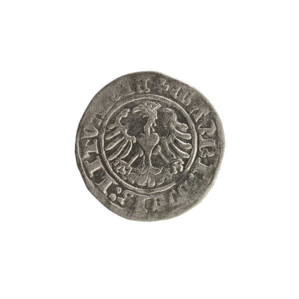 Lithuanian half-grosz, Sigismund I the Old (King of Poland; reign 1506–1548). Silver coin