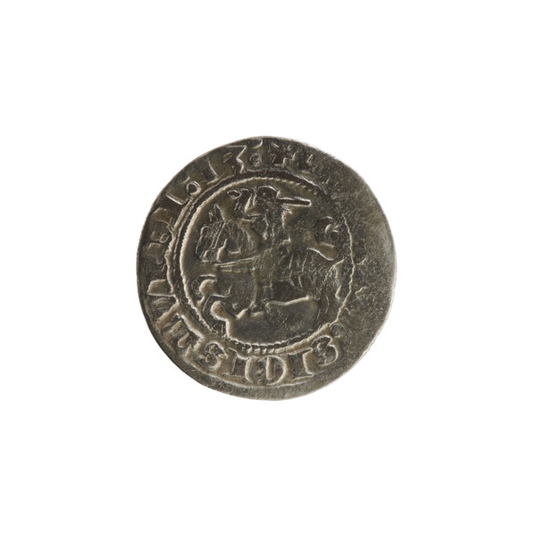 Lithuanian half-grosz, Sigismund I the Old (King of Poland; reign 1506–1548), 1513. Silver coin