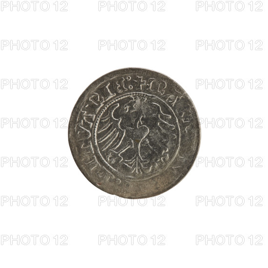 Lithuanian half-grosz, Sigismund I the Old (King of Poland; 1506–1548), 1513. Silver coin
