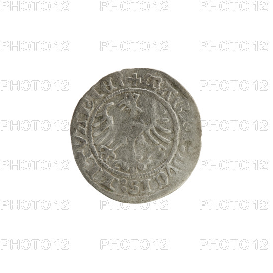 Lithuanian half-grosz, Sigismund I the Old (King of Poland; 1506–1548), 1513. Silver coin