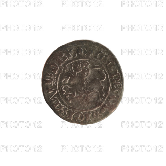 Lithuanian half-grosz, Sigismund I the Old (King of Poland, 1506–1548); 1513. Silver coin
