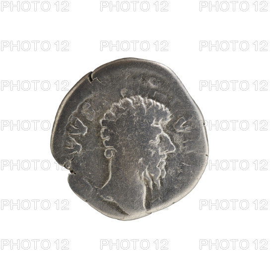 Denarius of Lucius Verus (130–169; Roman emperor 161–169), posthumous, issued by Marcus Aurelius