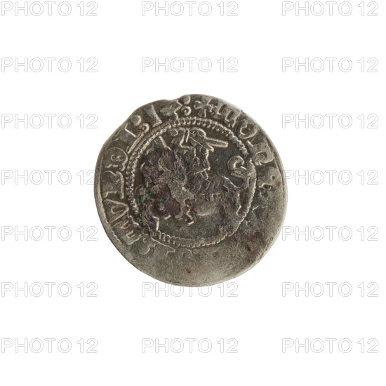Lithuanian half-grosz, Sigismund I the Old (King of Poland; 1506–1548), Jagiellon dynasty. Coin