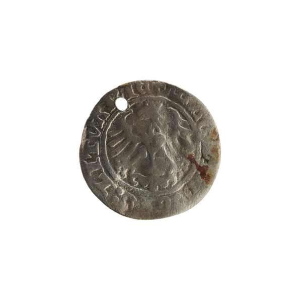 Lithuanian half-grosz, Sigismund I the Old (King of Poland; reign 1506–1548). Silver coin