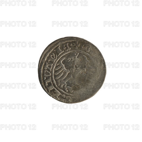 Lithuanian half-grosz, Sigismund I the Old (King of Poland; 1506–1548), 1515. Silver coin