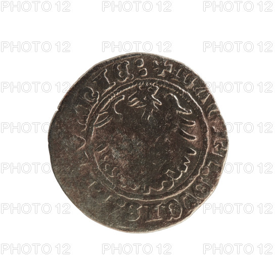Lithuanian half-grosz, Sigismund I the Old (King of Poland; 1506–1548). Polish coin (1514).