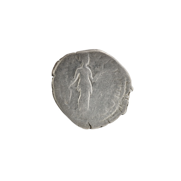Denarius, Commodus (161–192; Roman emperor 177–192) — obverse: head of Commodus in a laurel wreath