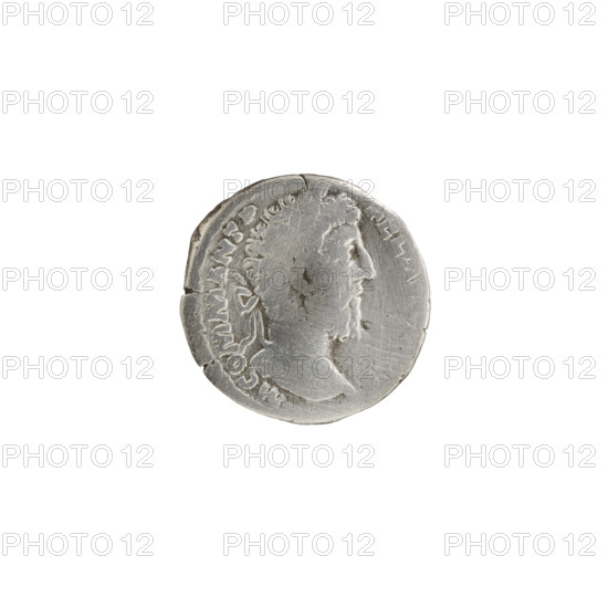 Denarius, Commodus (161–192; Roman emperor 177–192). Obverse: Head of Commodus in a laurel wreath