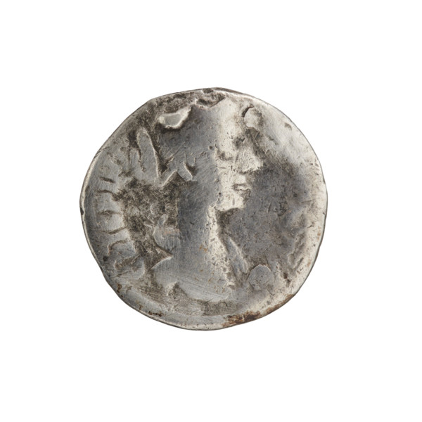 Denarius of Crispina (164–192?) and Commodus (161–192), Roman Empire, Rome, ca. 178–183. Obverse: