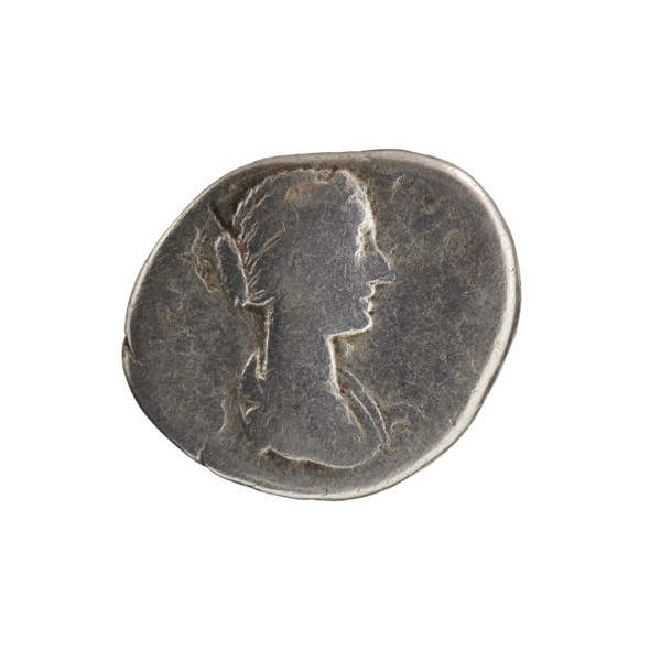 Denarius, Commodus (161–192; Roman emperor 177–192) — issuer; Crispina (164–192?; Roman empress