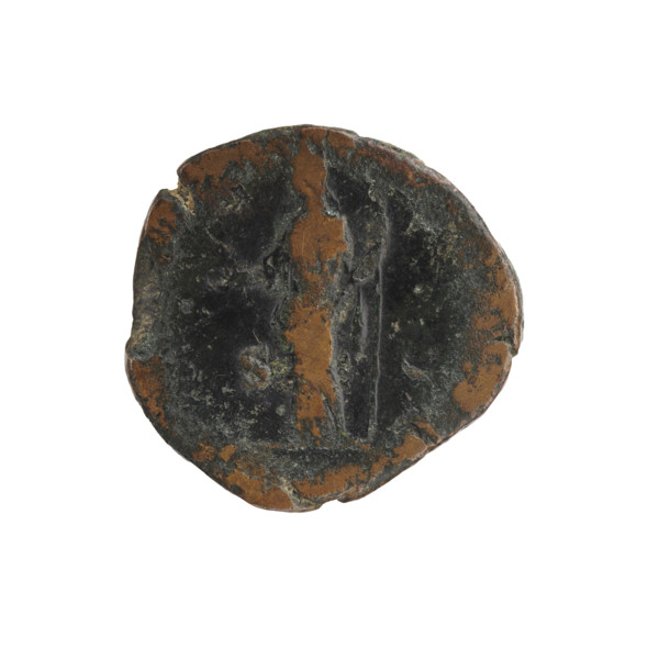 Draped bust of Crispina facing right, inscription CRISPINA - A all around; reverse: Juno standing