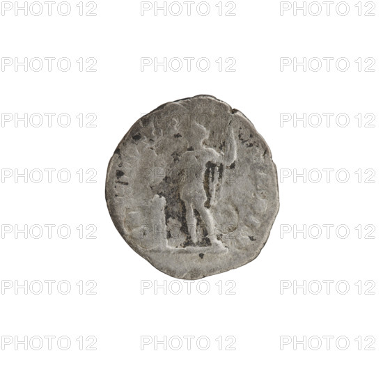 Denarius of Septimius Severus (Roman emperor, 146–211). Obverse: laureate head of Septimius Severus