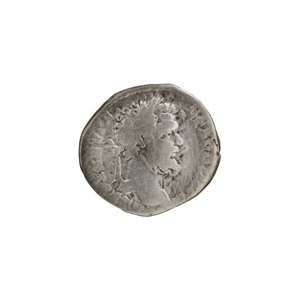 Denarius depicting Pax (personification) with cornucopia attribute; Septimius Severus (Roman
