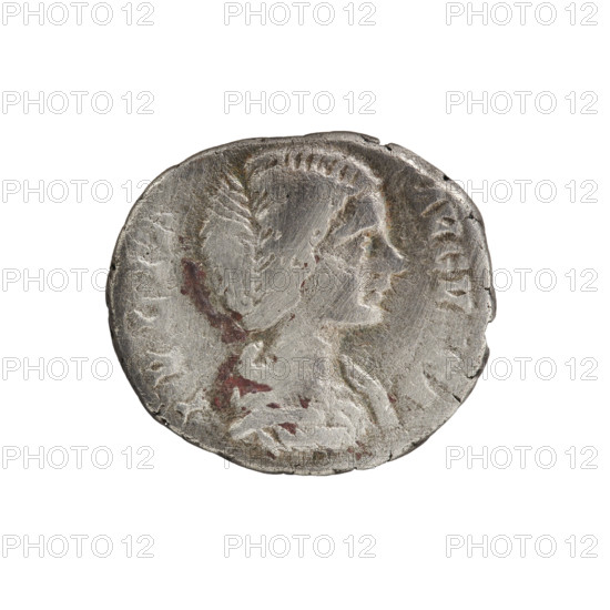 Denarius, Julia Domna (ca. 160–217; Roman empress 193–211). Obv.: IVLIA AVGVSTA — bust of Julia