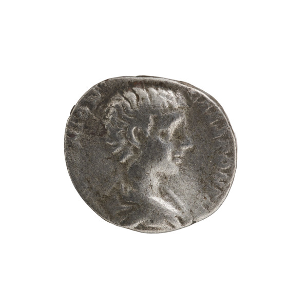 Denarius, Caracalla (188–217; Roman emperor 198–217), (Caesar). Obverse: NTON CAESP PONTIF — Bust