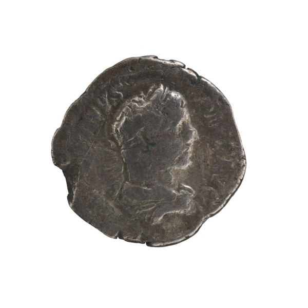 Denarius of Caracalla (188–217; Roman emperor 198–217). Obverse: ANTONINVS PIVS AVG — Bust of