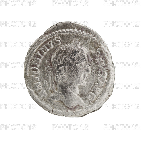Denarius, Caracalla (188–217; Roman emperor 198–217). Obverse: ANTONINVS PIVS AVG — head of