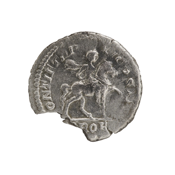 Denarius (broken), Caracalla (188–217; Roman emperor 198–217). Caracalla on horseback (iconography)