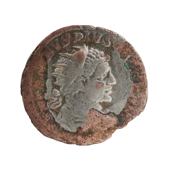 Antoninian (subaerate), Caracalla (188–217; Roman emperor 198–217). Obv.: NVSPIVS — Bust of