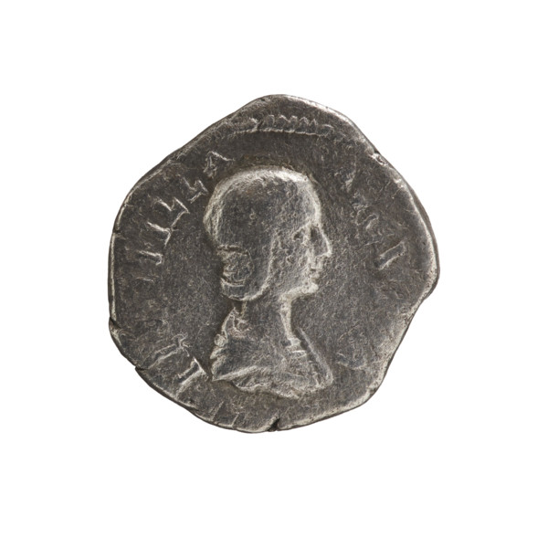 denarius, Plautilla (ca. 185–212; Roman empress 202–205). Obv.: PL TILLA AVGVSTA — Draped bust of