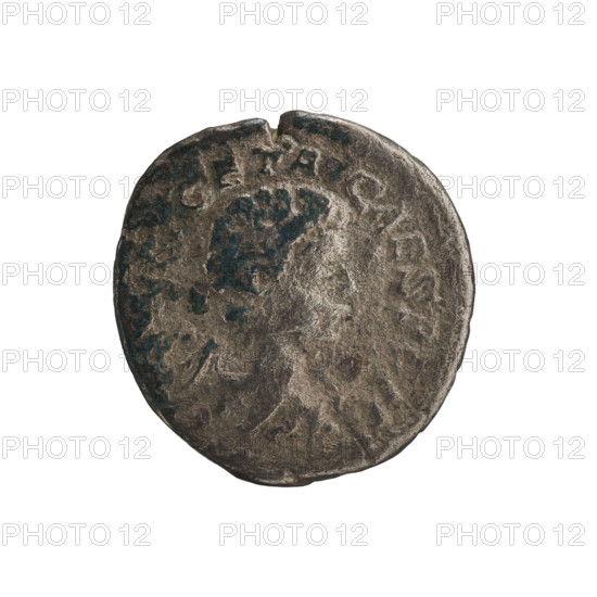 Denarius, Geta (189–212; Roman Emperor 209–212) (Caesar). Obverse: GETA CAESPONT — bust of Geta in