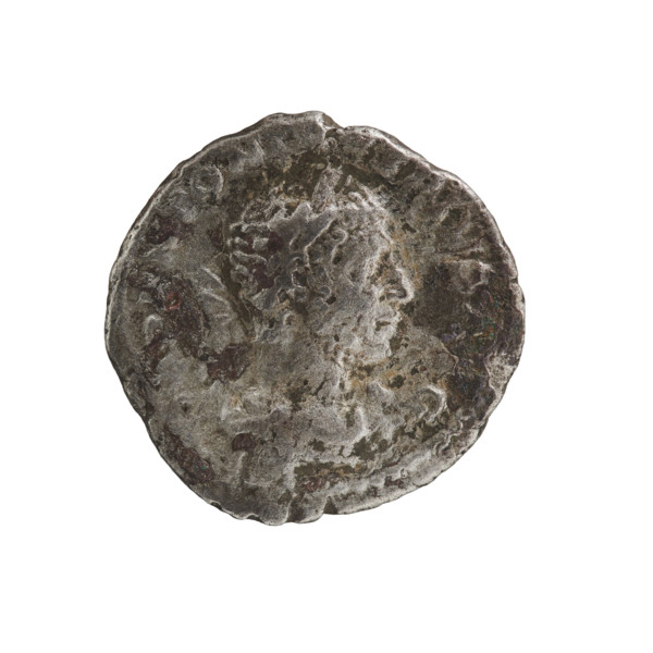 Denarius, Elagabalus (reign 218–222). Obverse: IMPANTONI PIVSAVG — Bust of Elagabalus with laurel