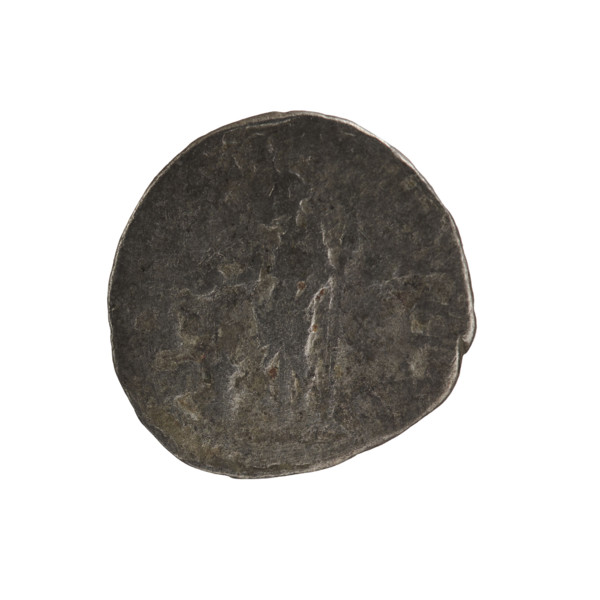 denarius, Elagabalus (204–222; Roman emperor 218–222). Obverse: IVLIAMAESAAVG — draped bust of