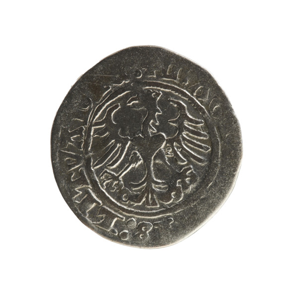 Lithuanian half-grosz, Sigismund I the Old (King of Poland; 1506–1548), Jagiellon dynasty. Obverse: