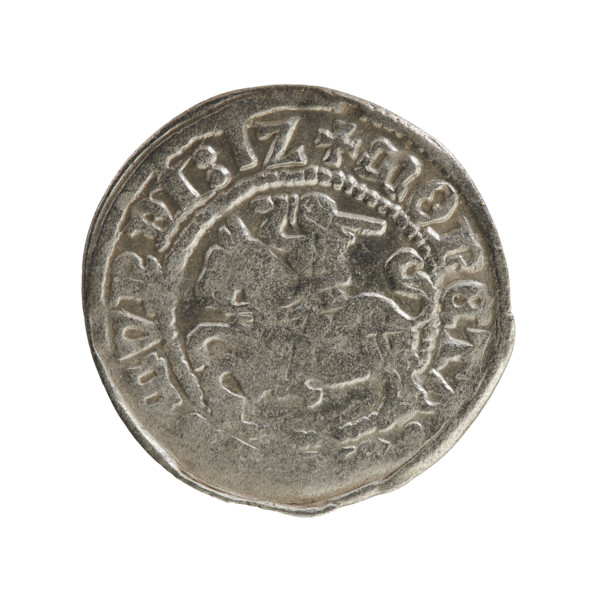 Lithuanian half-grosz, Sigismund I the Old (King of Poland; 1506–1548), Jagiellon dynasty. Obverse: