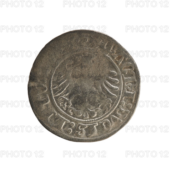 Lithuanian half-grosz, Sigismund I the Old (king of Poland; 1506–1548). R8 (rarity). Jagiellonians