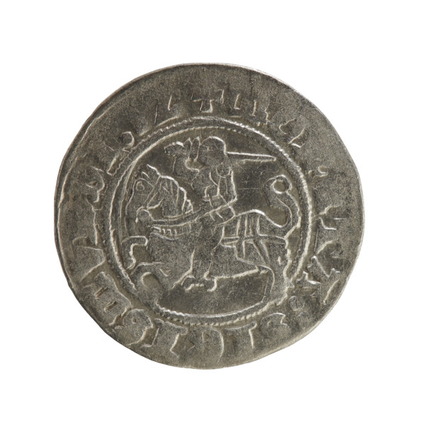 Lithuanian half-grosz, Sigismund I the Old (King of Poland; 1506–1548), Jagiellon dynasty. Obverse: