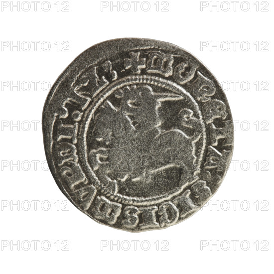 Lithuanian half-grosz, Sigismund I the Old (king of Poland; 1506–1548). R8 (rarity). Jagiellonians