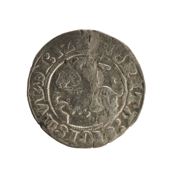 Lithuanian half-grosz, Sigismund I the Old (King of Poland; 1506–1548), Jagiellon dynasty. Obverse: