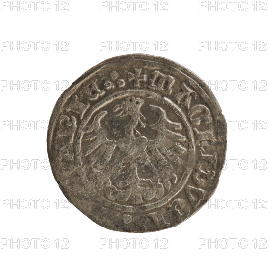 Lithuanian half-grosz, Sigismund I the Old (King of Poland; 1506–1548), Jagiellon dynasty. Obverse: