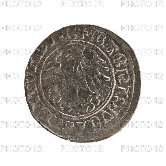 Lithuanian half-grosz, Sigismund I the Old (King of Poland; 1506–1548), Jagiellon dynasty. Silver