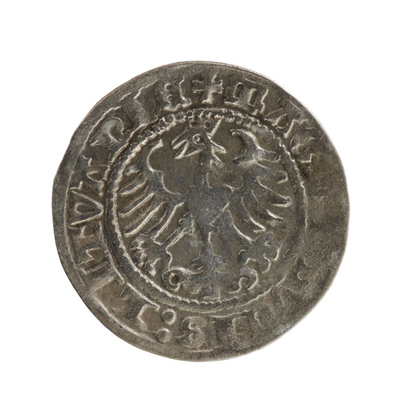 Lithuanian half-grosz, Sigismund I the Old (King of Poland; 1506–1548), Jagiellon dynasty. Obverse: