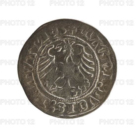 Lithuanian half-grosz, Sigismund I the Old (king of Poland; 1506–1548). R8 (rarity). Jagiellonians