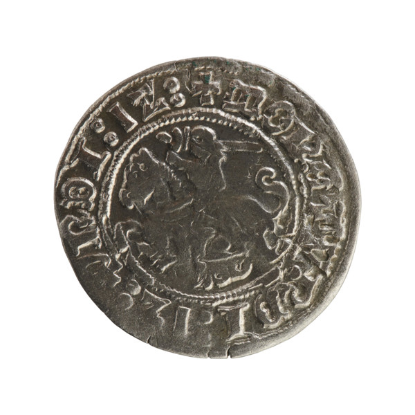 Lithuanian half-grosz, Sigismund I the Old (King of Poland; 1506–1548), Jagiellon dynasty. Obverse: