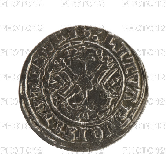 Lithuanian half-grosz, Sigismund I the Old (King of Poland; 1506–1548), Jagiellon dynasty. Obverse: