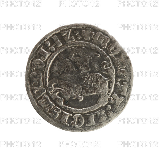 Lithuanian half-grosz, Sigismund I the Old (King of Poland; 1506–1548), Jagiellon dynasty; obverse: