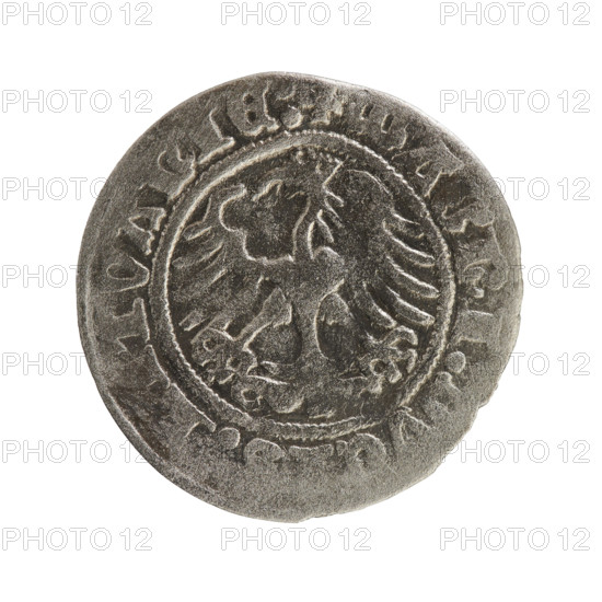 Lithuanian half-grosz, Sigismund I the Old (King of Poland; 1506–1548), Jagiellonian dynasty.