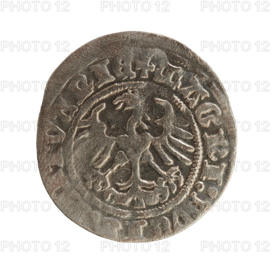 Lithuanian half-grosz, Sigismund I the Old (King of Poland; r. 1506–1548), Jagiellon dynasty.