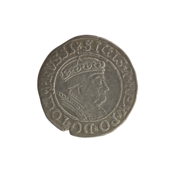 Prussian grosz, Sigismund I the Old (King of Poland; 1506–1548). Polish coin (Jagiellonian dynasty)
