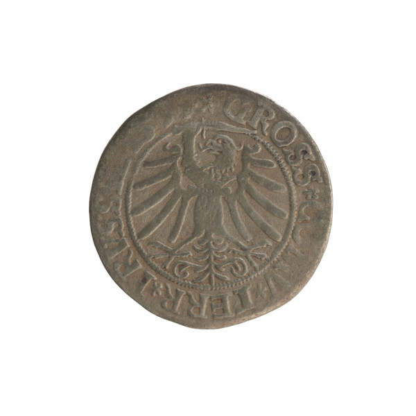 Prussian grosz, Sigismund I the Old (King of Poland; 1506–1548); Polish coin, Jagiellon dynasty;