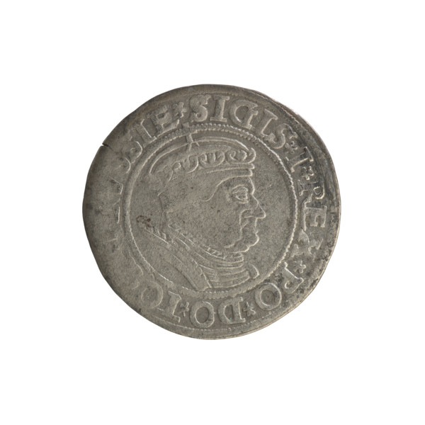 Prussian grosz, Sigismund I the Old (King of Poland; 1506–1548). Polish coin (1534), Jagiellon
