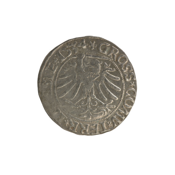 Prussian grosz, Sigismund I the Old (King of Poland; 1506–1548); Polish coin (1534), Jagiellon