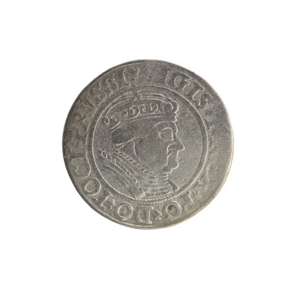 Prussian grosz, Sigismund I the Old (King of Poland; 1506–1548). Polish coin (1534). Jagiellonian