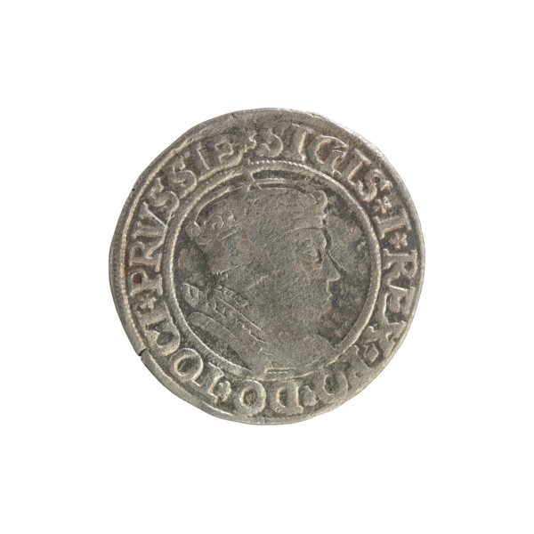 Prussian grosz, Sigismund I the Old (King of Poland; 1506–1548). Silver coin (grosz), 1534, Torun,