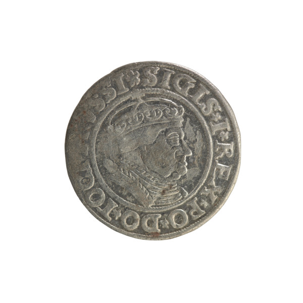 Prussian grosz, Sigismund I the Old (King of Poland; 1506–1548). Polish coin (1534, Torun).